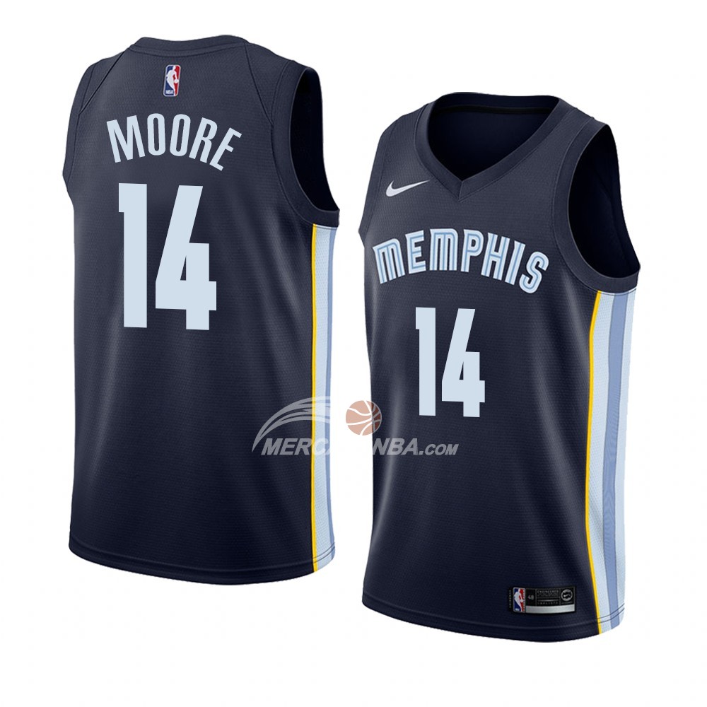Maglia Memphis Grizzlies Doral Moore Icon 2018 Blu
